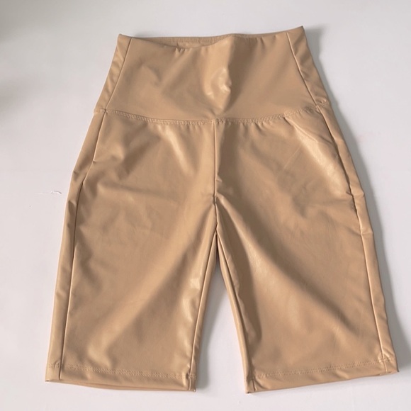 NEW Color Alien Tan Crop Tank and Bike Shorts Set US M - Picture 4 of 6